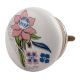 Multicolor Rose Ceramic Flat Cabinet Knob Online 